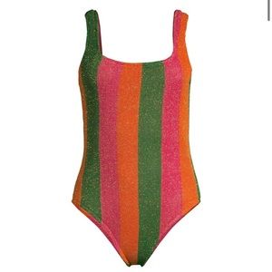 ISO Farm Rio Shimmer Stripe Swim Suit